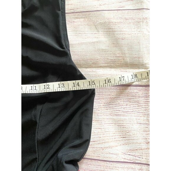 Eliza J Women's Jersey Black And Red Floral Ball Gown - 4 - Picture 11 of 13